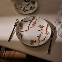 Bouquet De Vie Orange Dinner Plate Round Orange 26cm marie daage bouquet de vie orange dinner plate round orange 26cm