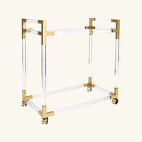Jacques Bar Cart Clear jonathan adler jacques bar cart clear