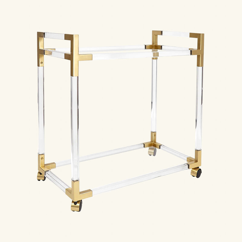 Jacques Bar Cart Clear jonathan adler jacques bar cart clear
