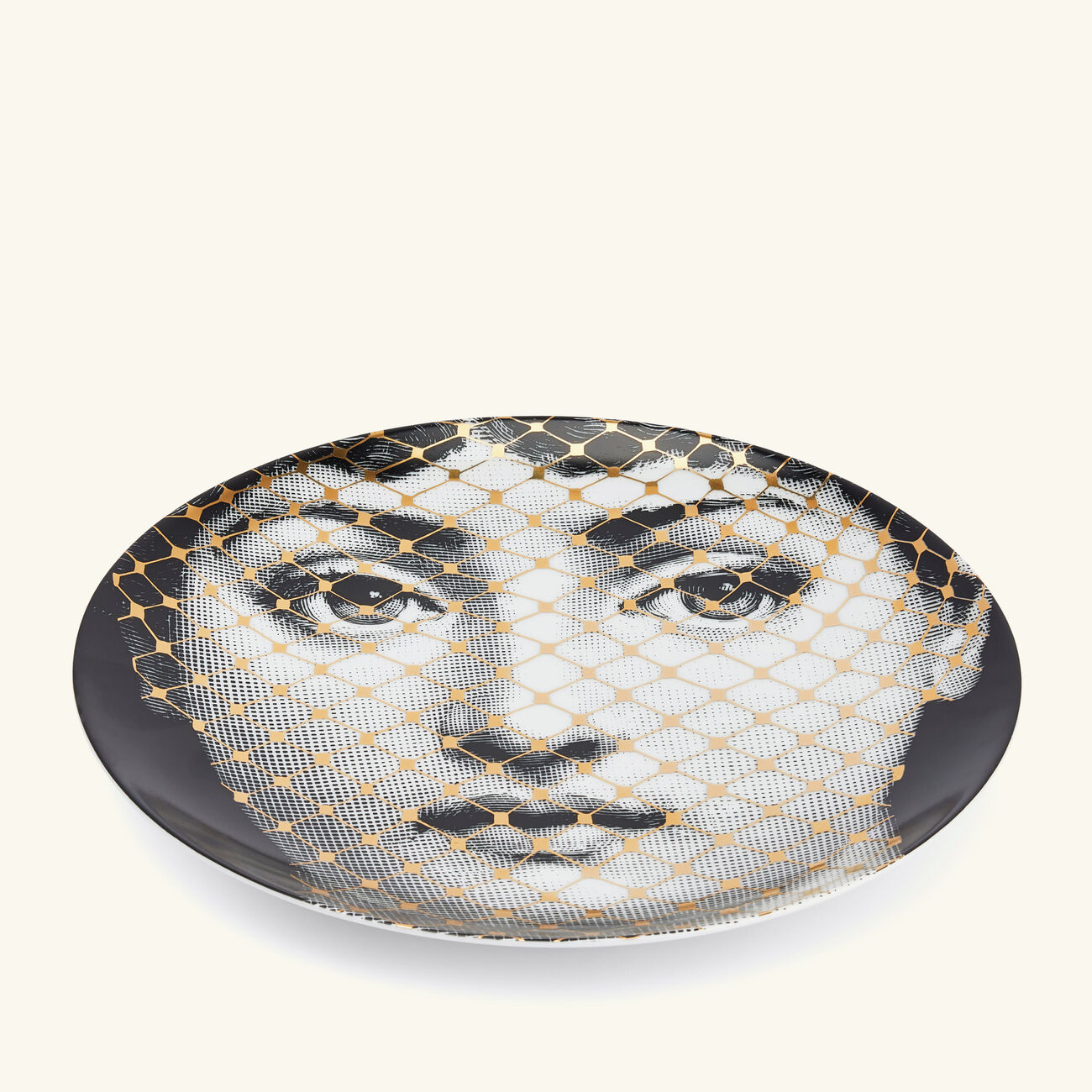 Tema e Variazioni no.78 Wall Plate Gold fornasetti tema e variazioni no 78 wall plate gold