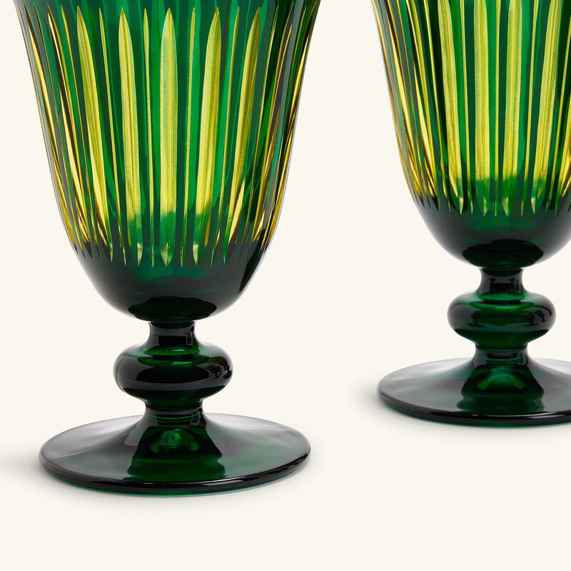 لوبجيه طقم بريزم المؤلف من 4 كؤوس للشراب باللون الأخضر