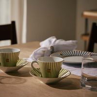 Delphos Coffee Cup & Saucer Green Set Of 4 bernardaud delphos coffee cup saucer green set of 4