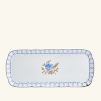 bernardaud brocante serving platter oval blue 33cm