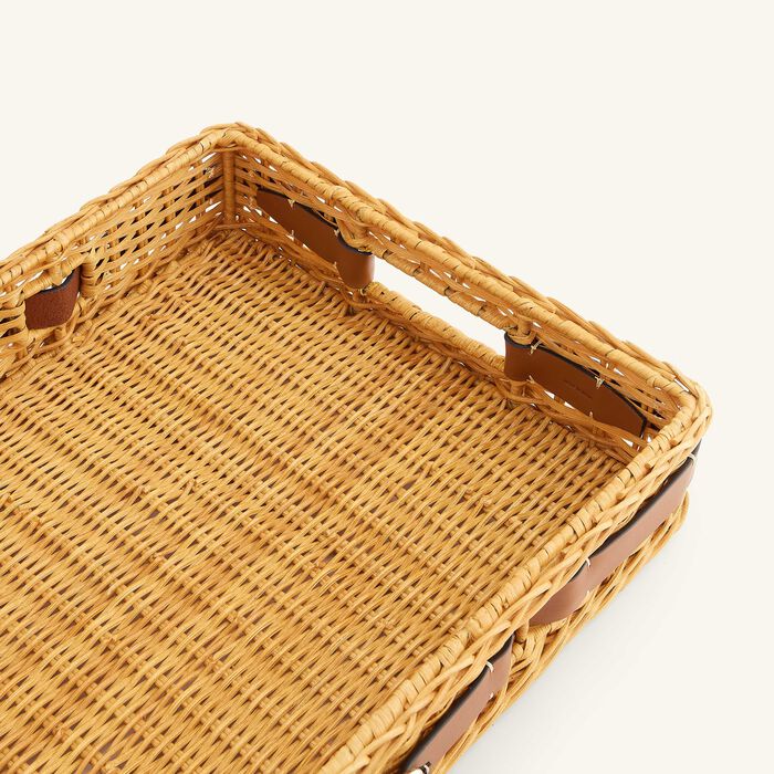 ralph lauren home bailey serving tray rectangular medium brown