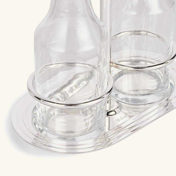 christofle albi oil   vinegar cruet silver plated