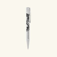 st dupont line d initial ballpoint pen black