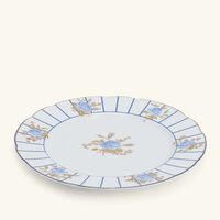 bernardaud brocante dinner plate round blue 27cm