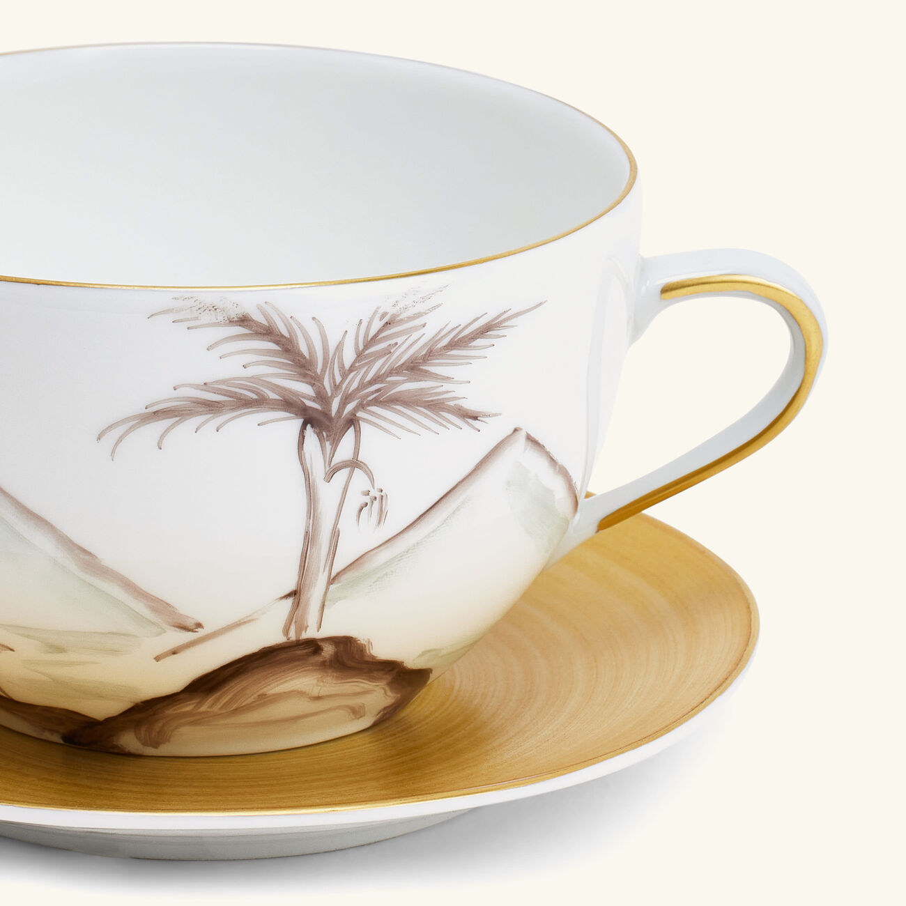 marie daage bamboo colonies coffee cup   saucer pink