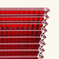 باكارا مزهرية آي مستطيلة متوسطة حمراء