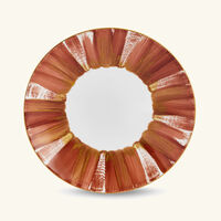 marie daage panache dessert plate round dark orange 21cm