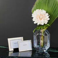 baccarat octogone vase small clear