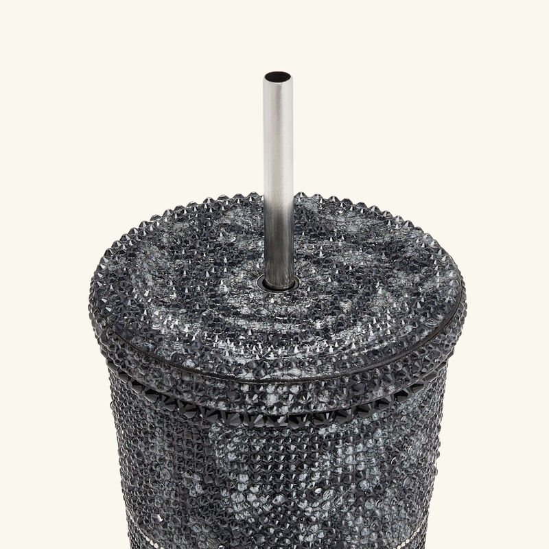 كوب باروكو المحمول المزيّن بالكريستال أسود فيرساتشي كوب باروكو المحمول المزيّن بالكريستال أسود