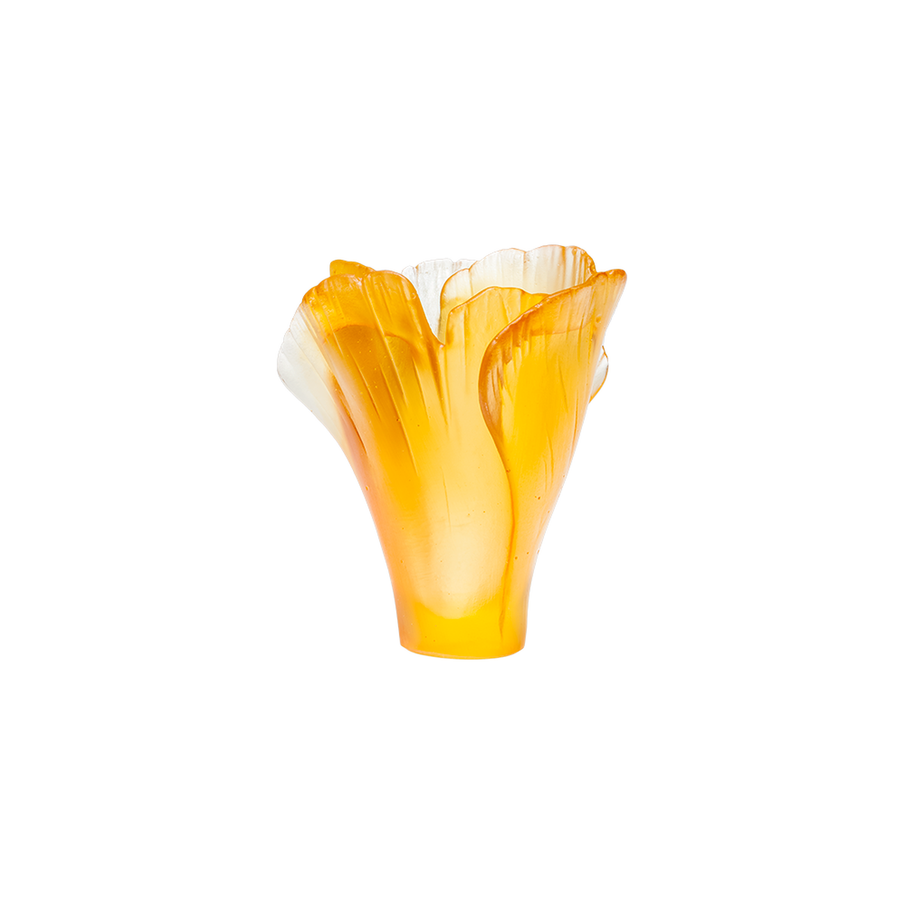 Ginkgo Vase Mini Yellow daum ginkgo vase mini yellow