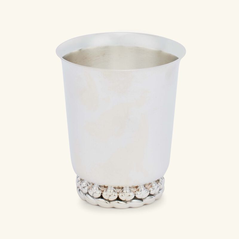 christofle babylone baby cup silver plated