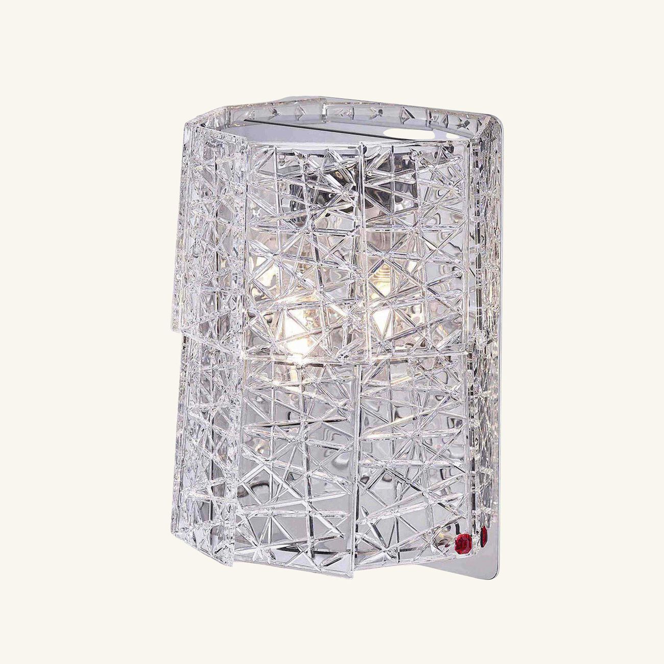 baccarat tuile de cristal frozen sconce
