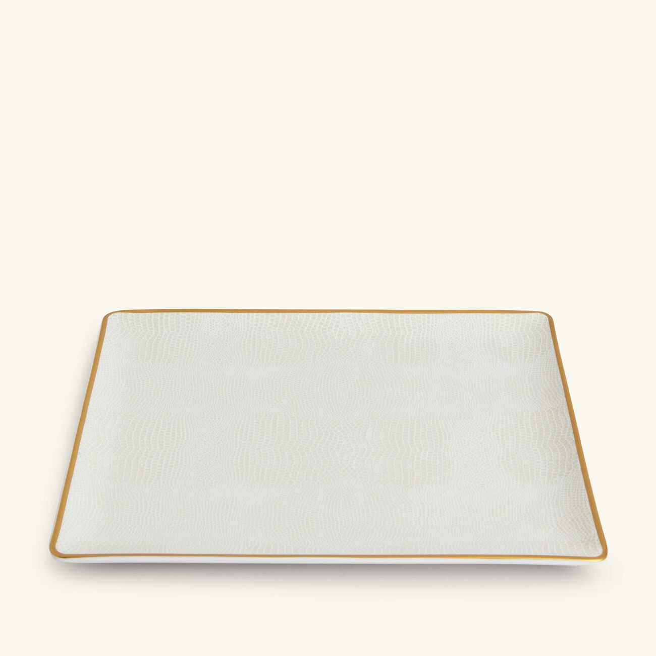 bernardaud sauvage or serving platter rectangular white 8cm