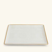 bernardaud sauvage or serving platter rectangular white 8cm