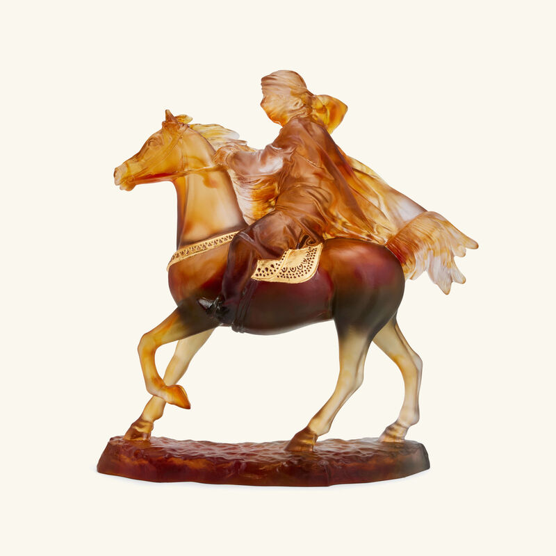 Desert Horseman Figurine Medium Brown daum desert horseman figurine medium brown
