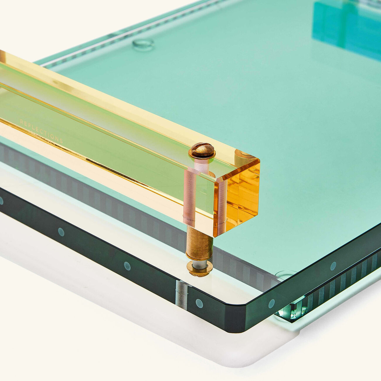 Panama Tray Rectangular Large Green reflections copenhagen panama tray rectangular large green