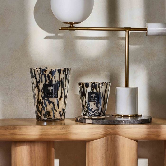 baobab collection pearls black candle max 16