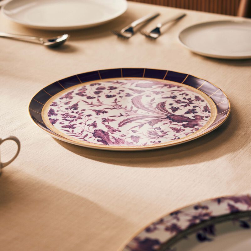 Prunus Serving Platter Round Purple bernardaud prunus serving platter round purple