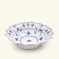 royal copenhagen blue fluted plain serving plates white set of 3