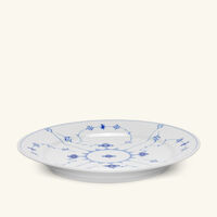 رويال كوبنهاغن طبق العشاء بلو فلوتد بلاين أبيض مستدير 27 سم