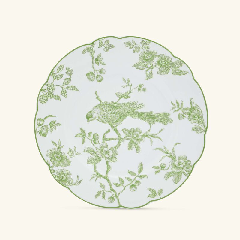 bernardaud albertine salad plate round green 21cm