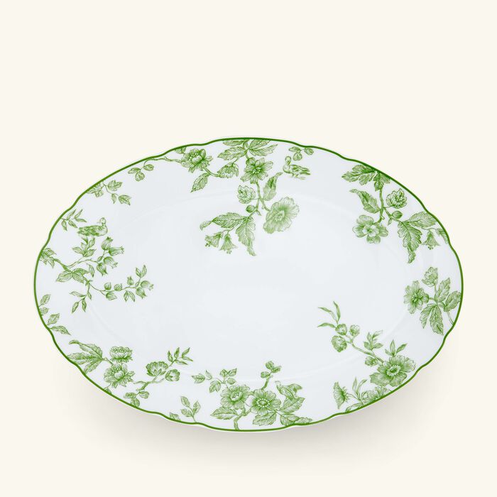 برناردو طبق ألبيرتين بيضاوي الشكل أخضر 33 سم