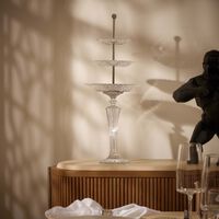 baccarat mille nuits cake stand clear