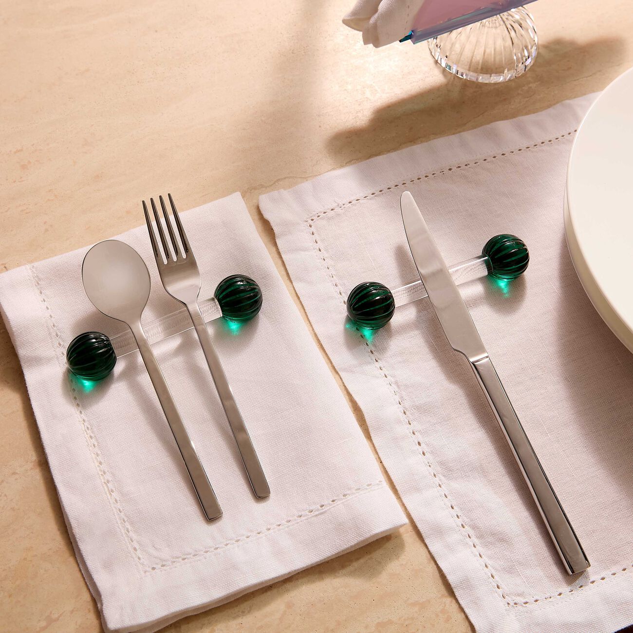 Benoit Cultery Holder Green Set of 2 reflections copenhagen benoit cultery holder green set of 2