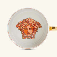 فيرساتشي فنجان الشاي أورانج كوين مع صحنه برتقالي