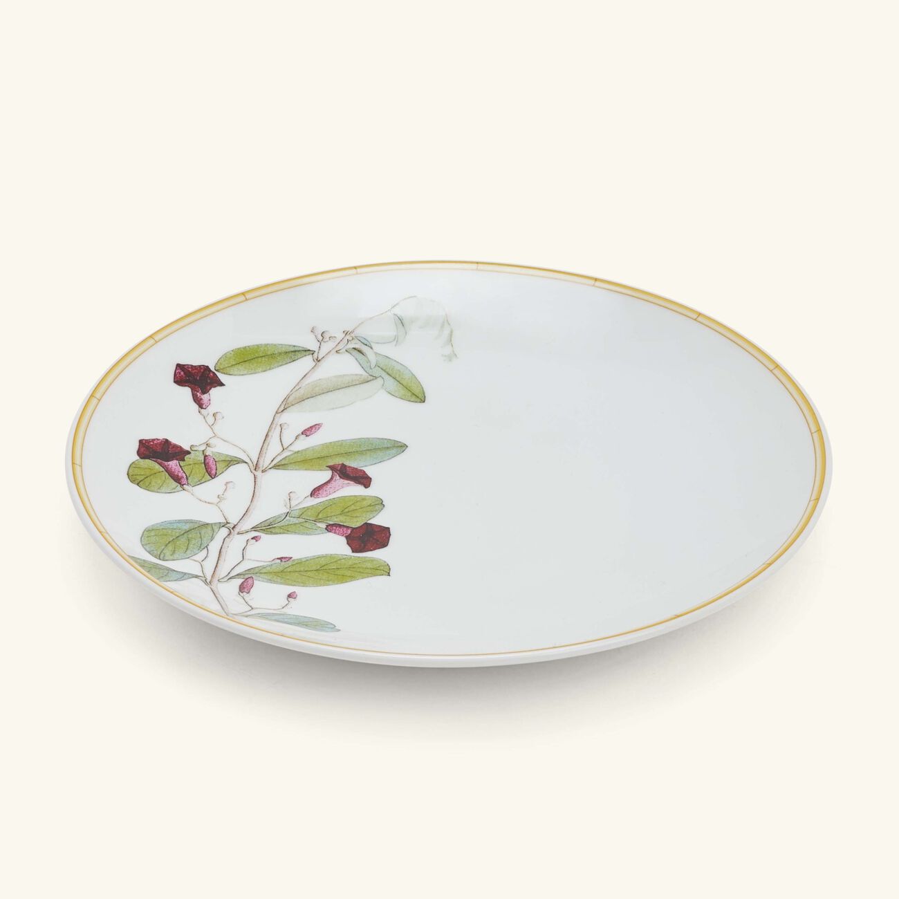 bernardaud jardin indien bread   butter plate round green 16cm