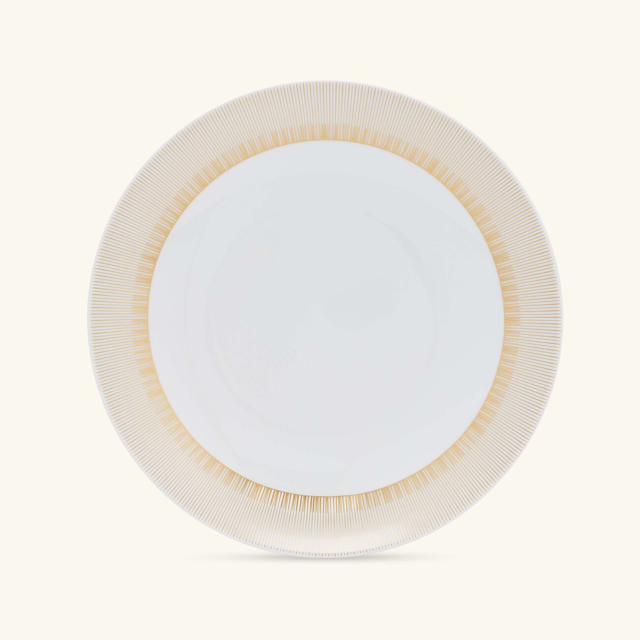 bernardaud sol dish round gold 29cm