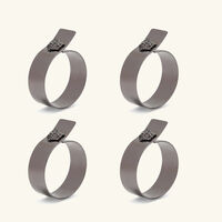 versace medusa napkin ring black set of 4