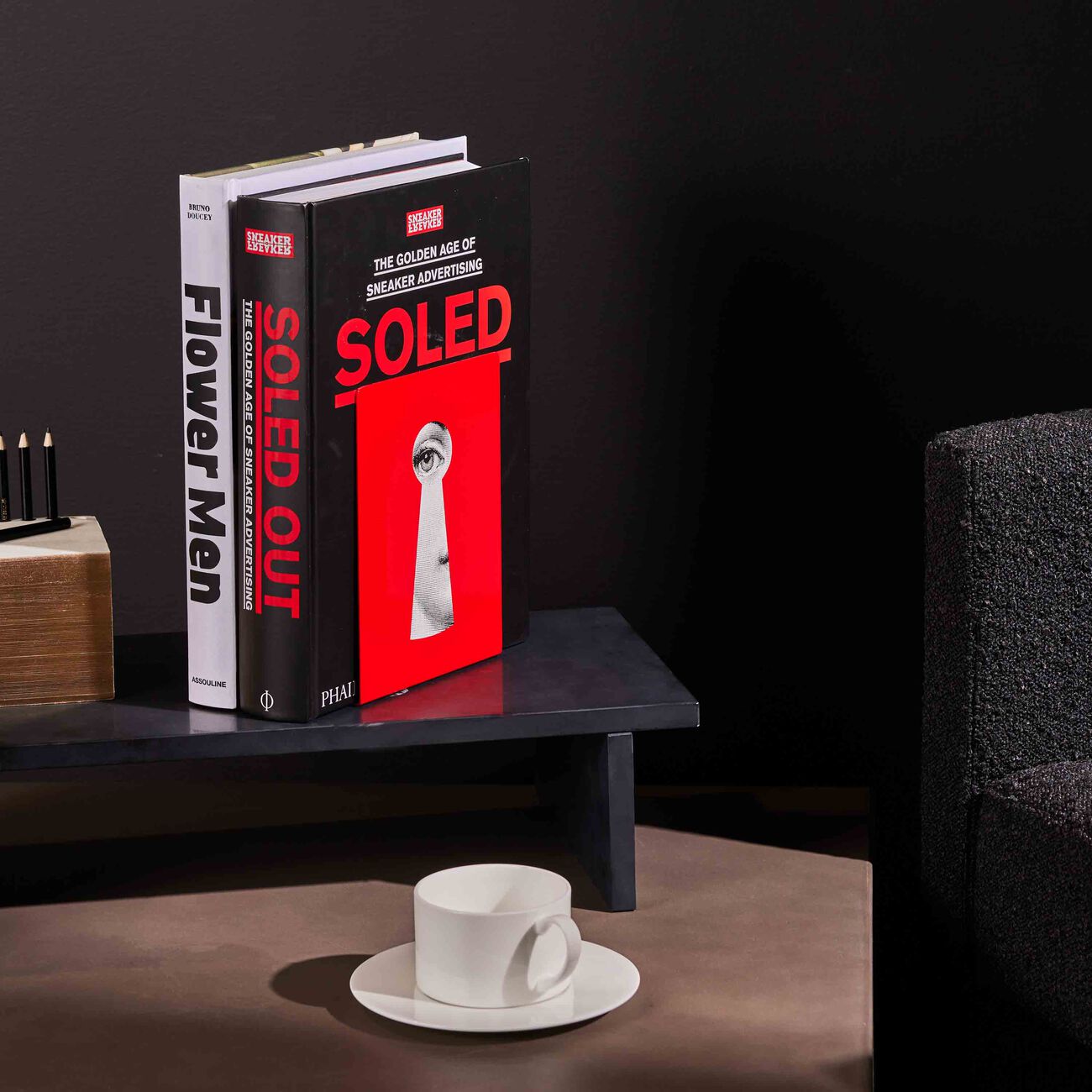 fornasetti serratura bookends red