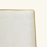 bernardaud sauvage or serving platter rectangular white 8cm