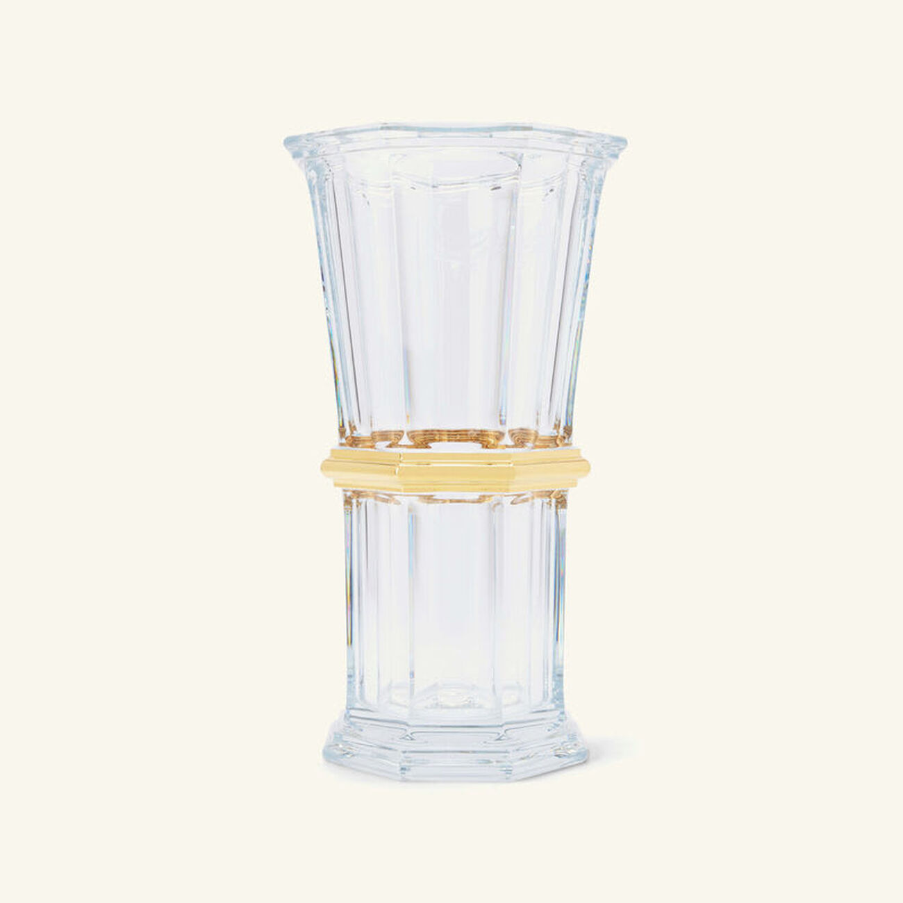baccarat harcourt 1841 vase medium gold