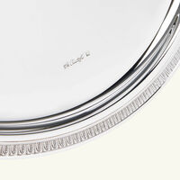 كريستوفل صينية الضيافة مالميزون دائرية متوسطة مطلية بالفضة