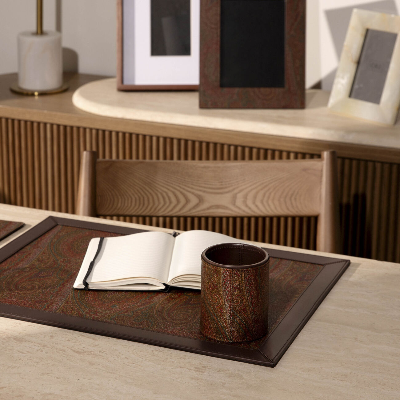 etro arnica pen holder brown