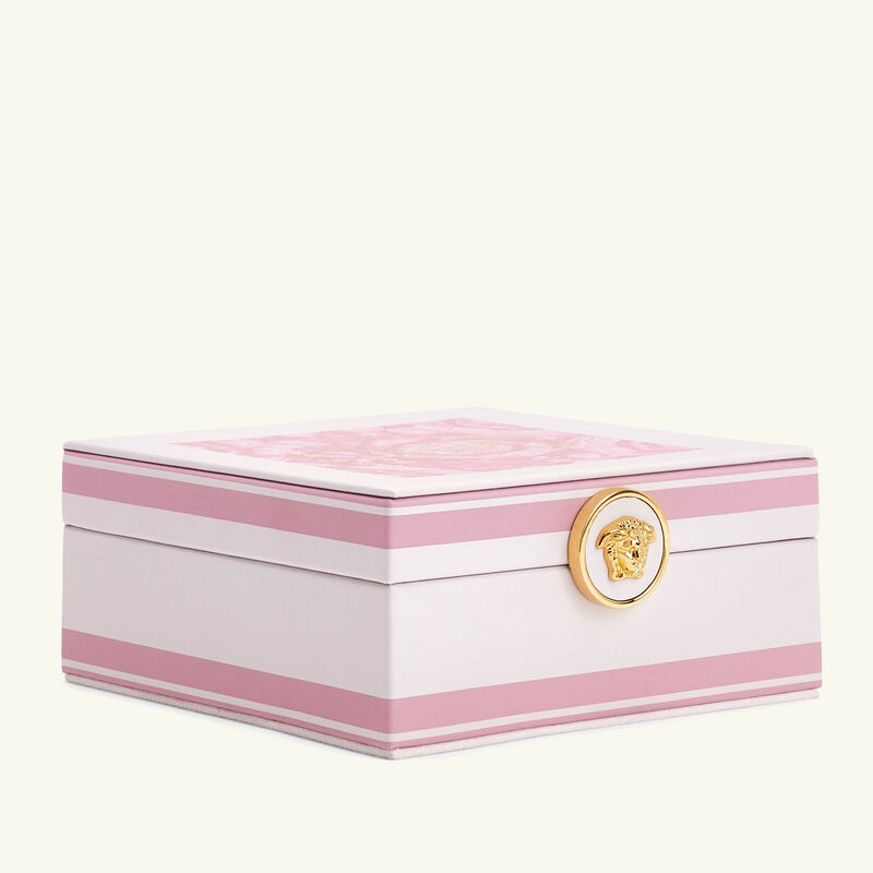 فيرساتشي صندوق المجوهرات باروكو صغير وردي