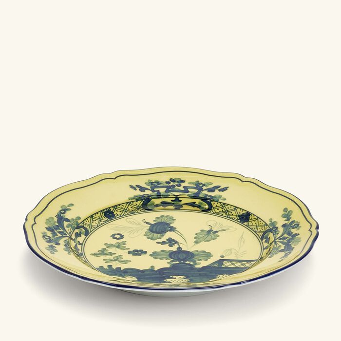 ginori 1735 antico doccia dessert plate round yellow 21cm