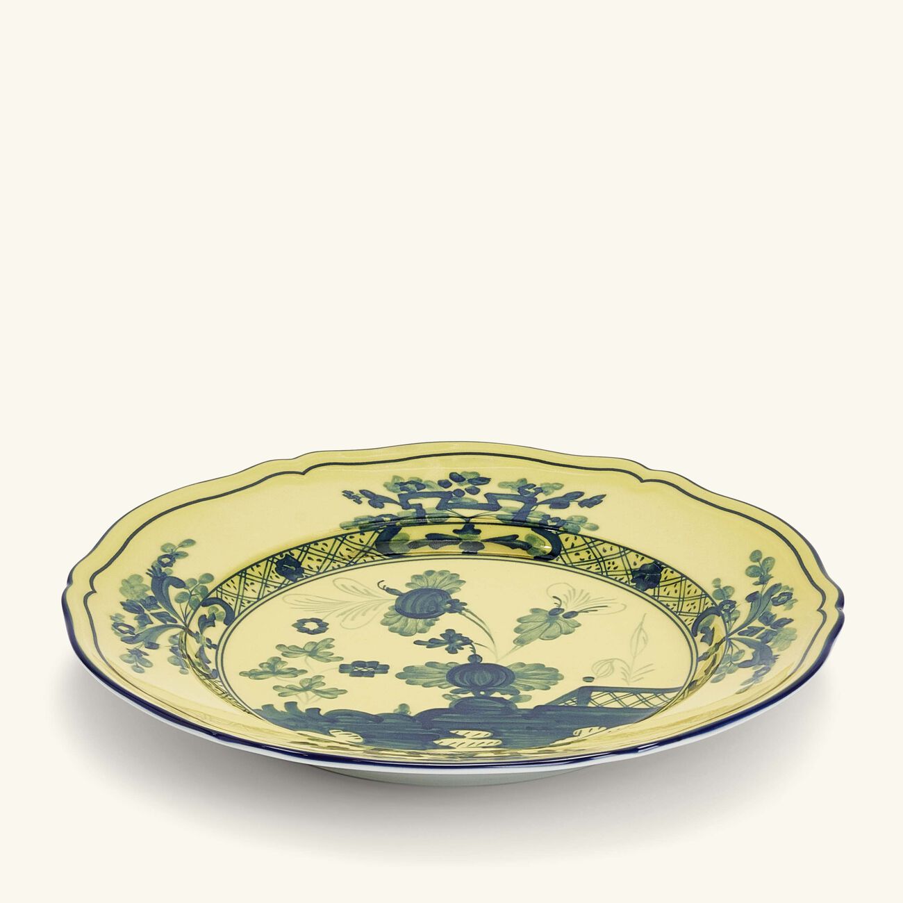 Antico Doccia Dessert Plate Round Yellow 21cm ginori 1735 antico doccia dessert plate round yellow 21cm