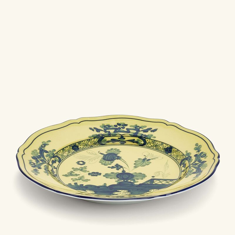 Antico Doccia Dessert Plate Round Yellow 21cm ginori 1735 antico doccia dessert plate round yellow 21cm