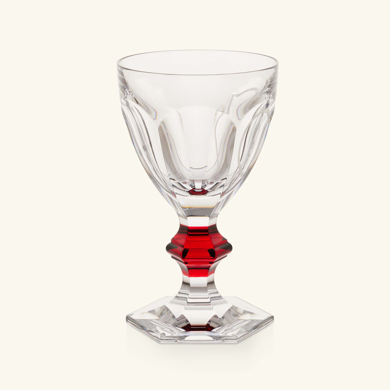 baccarat harcourt 1841 love drinking glass red