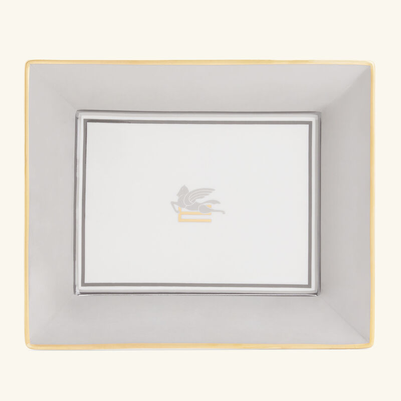 صينية بيجاسو للمقتنيات الصغيرة مستطيلة صغيرة رمادية إيترو صينية بيجاسو للمقتنيات الصغيرة مستطيلة صغيرة رمادية