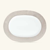 bernardaud ecume serving platter oval silver 43cm