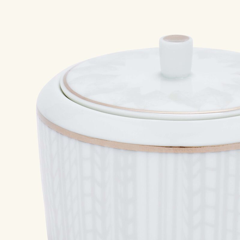 bernardaud silva sugar bowl white