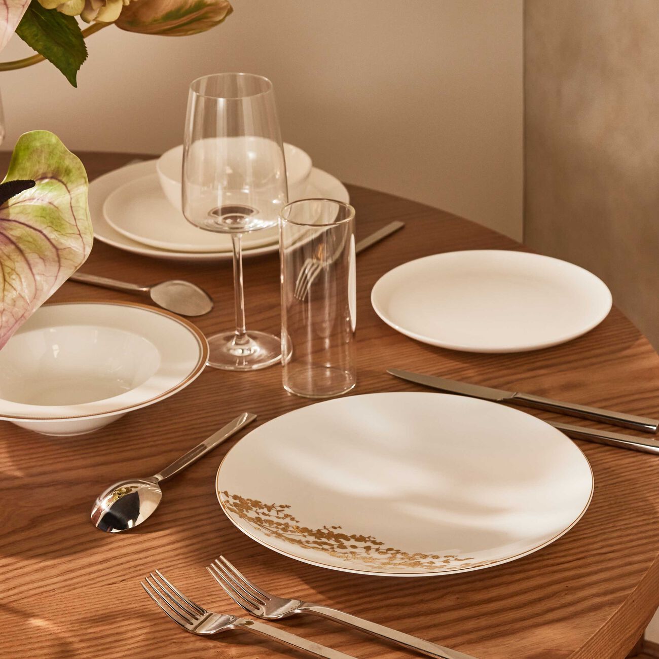 Vegetal Or Dinner Plate Round Gold 26cm bernardaud vegetal or dinner plate round gold 26cm