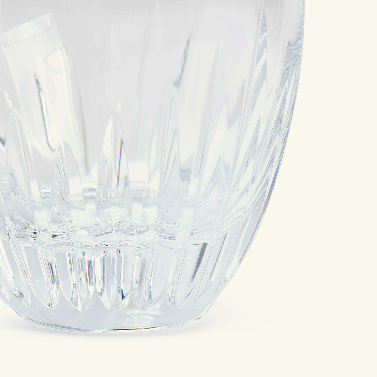 baccarat massena drinking glass large clear set of 2